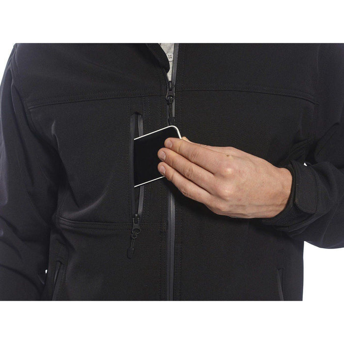 Portwest Softshell Jacket - Black - Large Portwest - Town Tools 