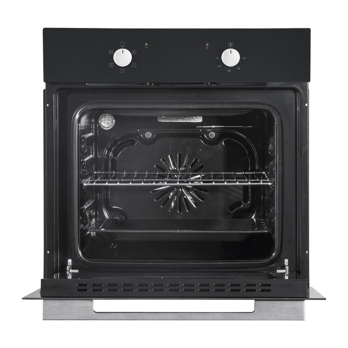 Baridi Integrated Fan-Assisted Electric Oven 60cm 55L Capacity - Black