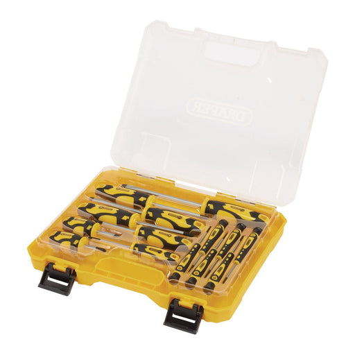 Draper Screwdriver Set with Case, Yellow (14 Piece) 03988 Draper - Town Tools 