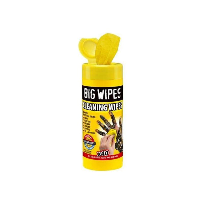 Big Wipes Cleaning Antiviral Wipes (Tub 40) Big Wipes - Town Tools