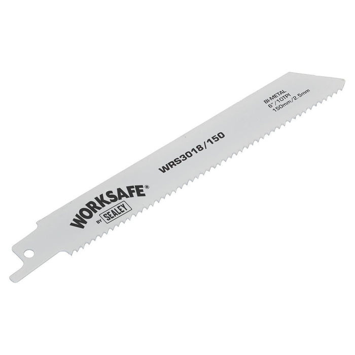 Sealey Reciprocating Saw Blade 150mm 10tpi Pack of 5 WRS3018/150 Sealey - Town Tools 