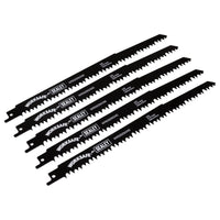 Sealey Reciprocating Saw Blade Wood 240mm 5tpi Pack of 5 WRS3029/240