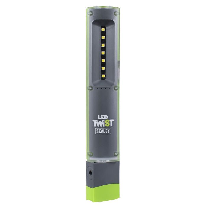Sealey LED Twist Rechargeable Inspection Light 2W & 1W SMD LED LED401G Sealey - Town Tools 