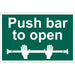 Draper Push Bar To Open 72454 Draper - Town Tools 