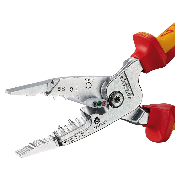Draper Knipex 13 76 200 ME VDE Wire Stripper with Multi-Component Grips, 200mm Draper - Town Tools