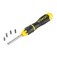 Stanley® Hand Tools Multibit Ratchet Screwdriver &10 Bits