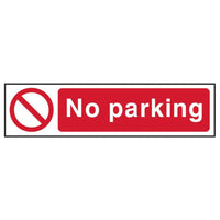 Scan No Parking - PVC Sign 200 x 50mm