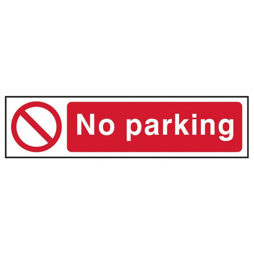 Scan No Parking - PVC Sign 200 x 50mm Scan - Town Tools