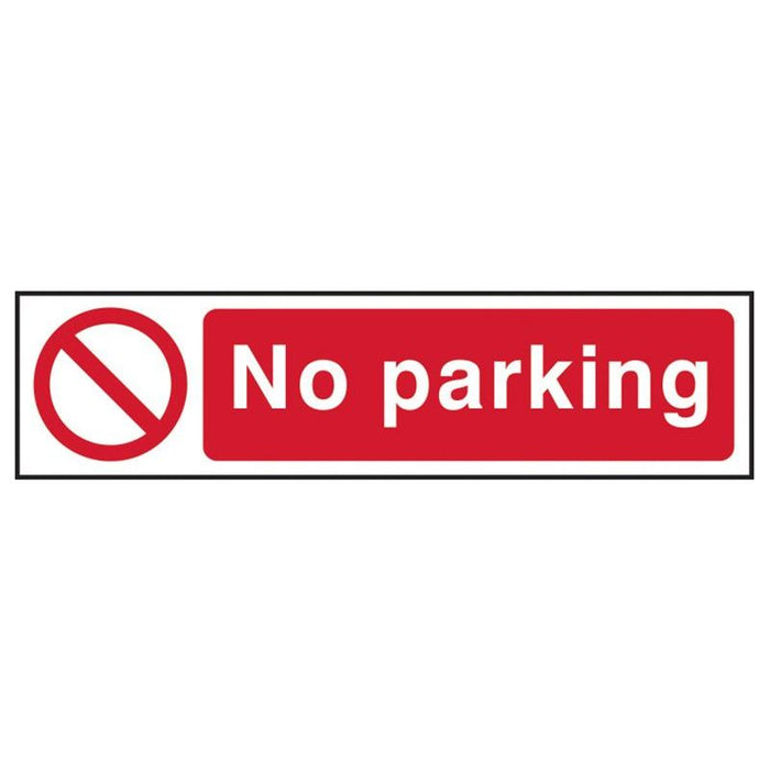 Scan No Parking - PVC Sign 200 x 50mm Scan - Town Tools