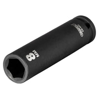 Draper Draper Expert HI-TORQ 6 Point Deep Impact Socket, 1/4" Sq. Dr., 8mm
