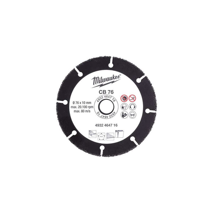 Milwauee CB Carbide Disc Diameter 76 mm 4932464716
