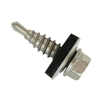 Forgefix TechFast Self-Drilling Stitching Hex Screw & Washer No.1 Tip 6.3 x 22mm Box 100