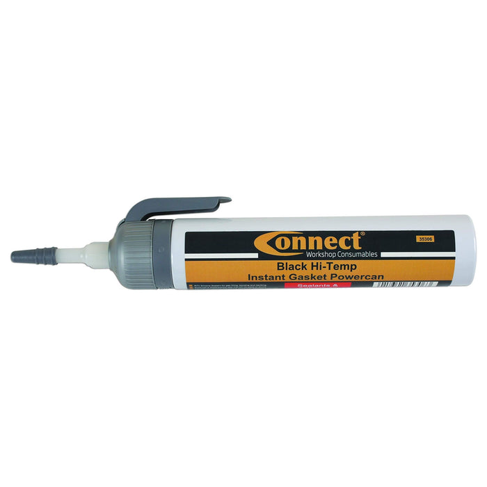 Connect Connect Black Hi-Temp Instant Gasket Powercan 200ml 35306 Tool Connection - Town Tools 