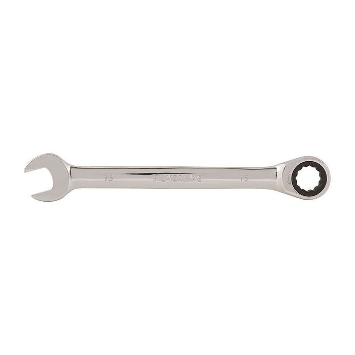 Silverline Fixed Head Ratchet Spanner 15mm Silverline - Town Tools 