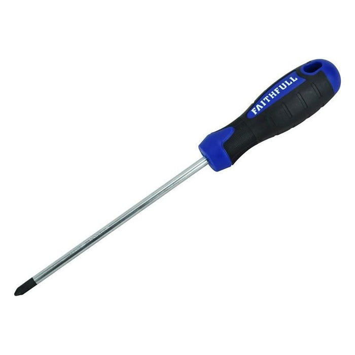 Faithfull Soft Grip Screwdriver Phillips Tip PH2 x 150mm Faithfull - Town Tools