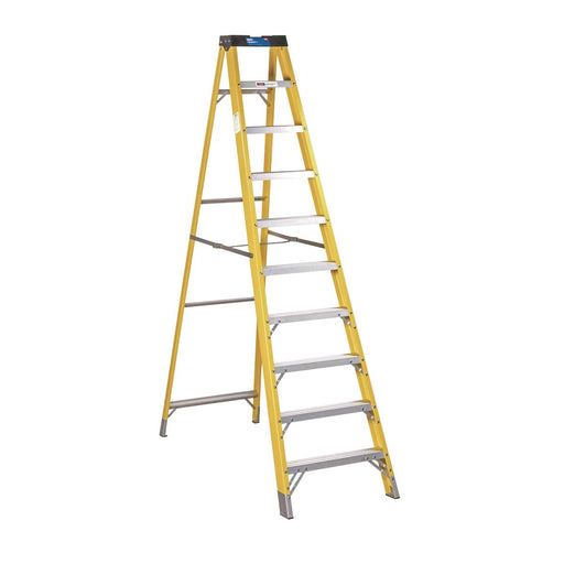 Sealey Fibreglass Step Ladder 9-Tread - BS EN 131 FSL10 Sealey - Town Tools 