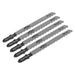 Sealey Jigsaw Blade Wood & Plastics 75mm 10tpi Pack of 5 WJT101B Sealey - Town Tools 