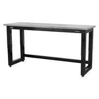 Sealey Steel Adjustable Workbench with Stainless Steel Worktop 1830mm Heavy-Duty