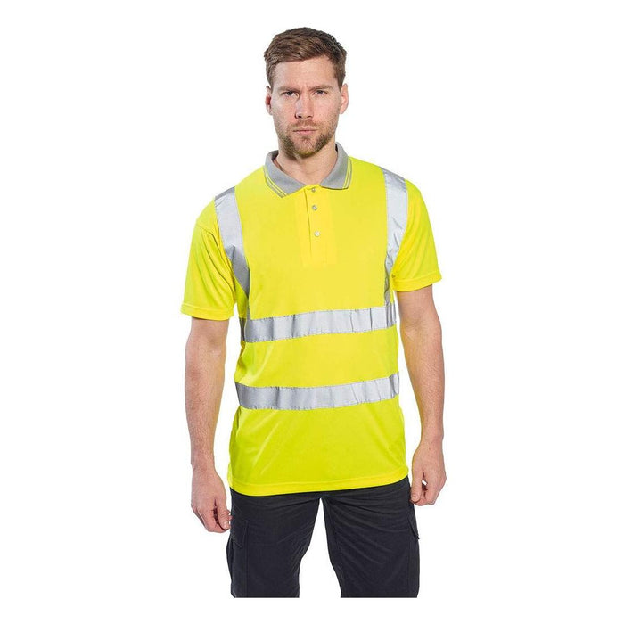 Portwest Hi-Vis Polo Shirt - Yellow - Small Portwest - Town Tools 