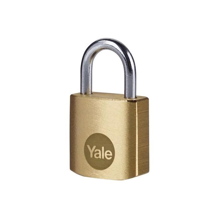 Yale Locks Brass Padlock 20mm Yale Locks - Town Tools