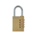Faithfull Brass Combination Padlock 38mm Faithfull - Town Tools