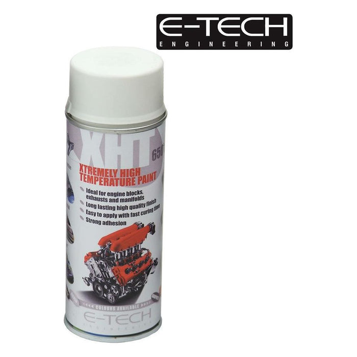 WHITE E-Tech 400ml Extremely High Temperature Paint XHT VHT Exhaust E-Tech - Town Tools 