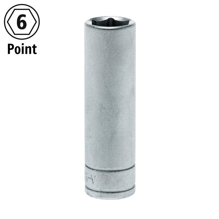 Teng Tools 1/4" Deep Socket 6 pt Metric 12mm Teng Tools - Town Tools 