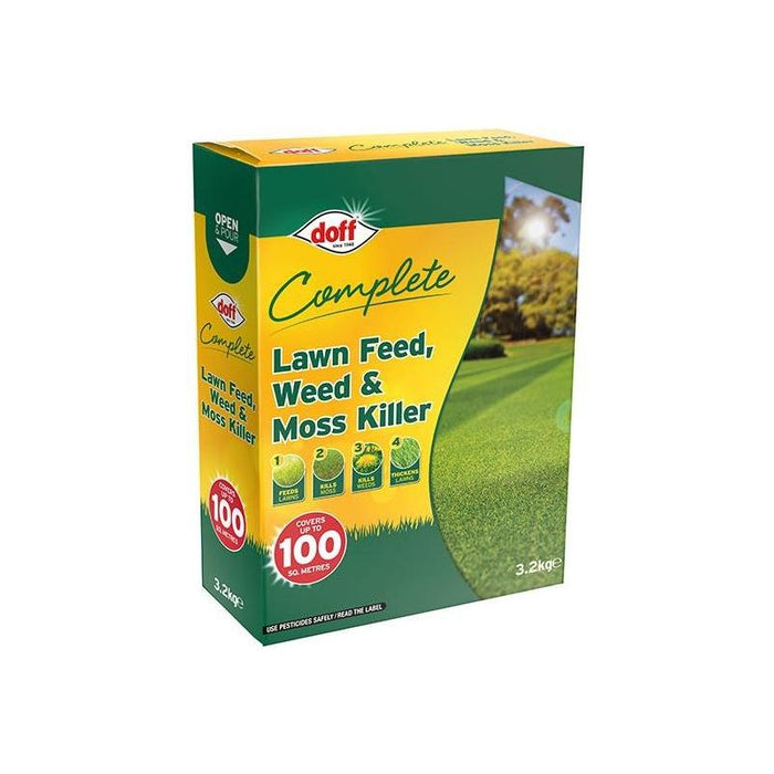 Doff Complete Lawn Feed, Weed & Moss Killer 3.2kg DOFF - Town Tools