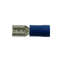 Connect Blue Female Push-On 6.3mm 100pc 30171