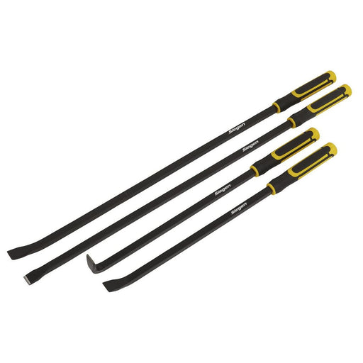 Sealey Pry Bar Set 4pc Heavy-Duty with Hammer cap S01193 Sealey - Town Tools 