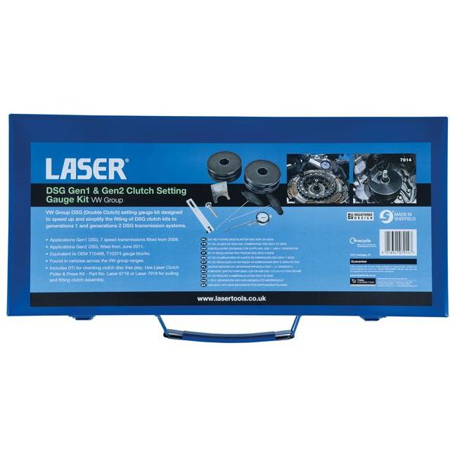 Laser DSG GEN1 and GEN2 Clutch Setting Gauge Kit 7914 Laser - Town Tools 