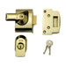 Yale Locks BS2 Nightlatch British Standard Lock 40mm Backset Brasslux Finish Visi Yale Locks - Town Tools