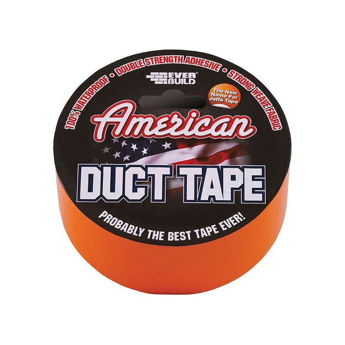 Everbuild Sika American Duct Tape 50mm x 25m Orange Everbuild Sika - Town Tools