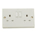 Smj Switched Socket 2-Gang 13A Trade Pack SMJ - Town Tools