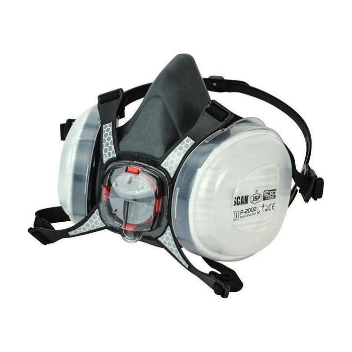 Scan Twin Half Mask Respirator + P2 Dust Filter Cartridges Scan - Town Tools