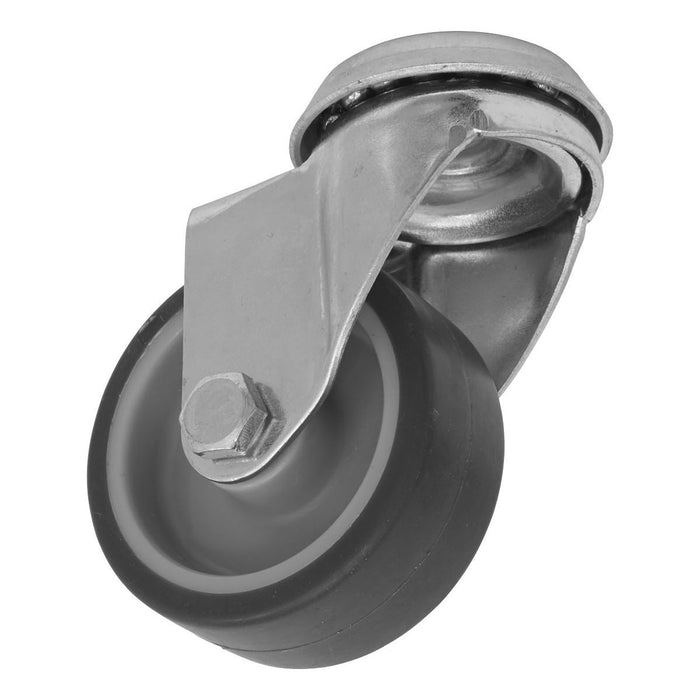 Sealey Medium-Duty Thermoplastic Bolt Hole Swivel Castor Wheel50mm Trade Sealey - Town Tools 