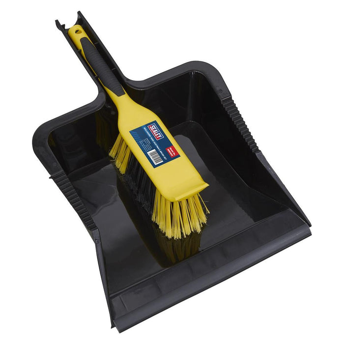 Sealey Bulldozer Yard Dustpan & Brush Set BM04HX Sealey - Town Tools 