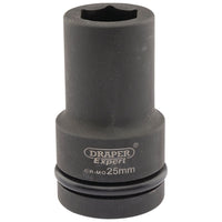 Draper Expert HI-TORQ 6 Point Deep Impact Socket, 1" Sq. Dr., 25mm