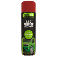 Autotek Tough Durable Primer Spray Paint - Red - 500ml