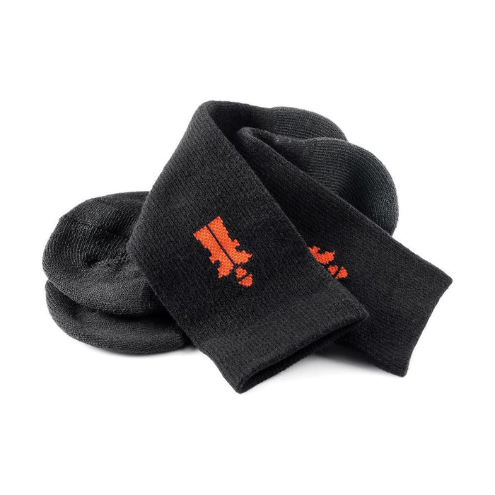 Scruffs Worker Socks Black 3pk Size 10 - 13 / 44 - 48 Scruffs - Town Tools 