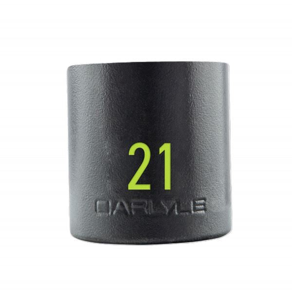 Carlyle Tools 1/2In Drive 21mm 6 Pt Stubby Impact Socket