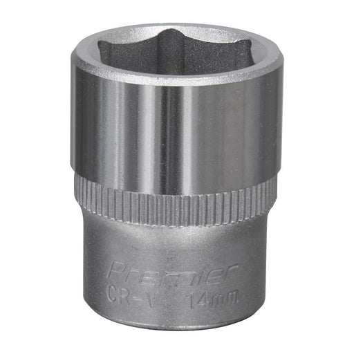 Sealey WallDrive Socket 14mm 1/4"Sq Drive S1414 Sealey - Town Tools 