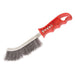 Faithfull Wire Scratch Brush Steel Red Handle Faithfull - Town Tools
