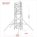 Sealey Platform Scaffold Tower Extension Pack 4 EN 1004-1 SSCL4 Sealey - Town Tools 