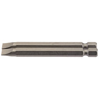 Draper Plain Slot Insert Bit, 6.5mm, 1/4" Hex, 75mm Long (Pack of 2) 64309