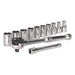 Siegen Socket Set 12Pc 1/4Inchsq Drive 6Pt Walldrive Metric Siegen by Sealey - Town Tools 