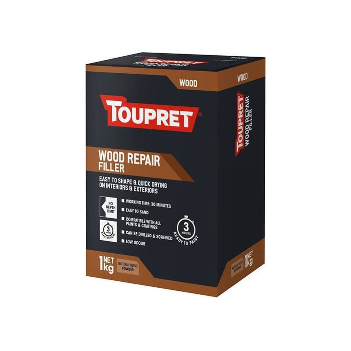 Toupret Wood Repair Filler Natural Wood 1kg Toupret - Town Tools