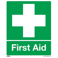 Sealey Safety Sign First Aid Rigid Plastic SS26P1