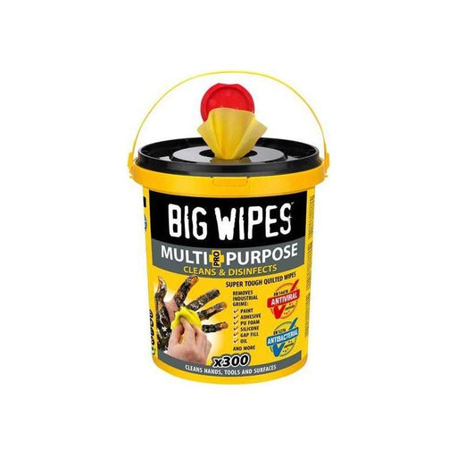 Big Wipes Multi-Purpose Pro+ Antiviral Wipes (Bucket 300) Big Wipes - Town Tools