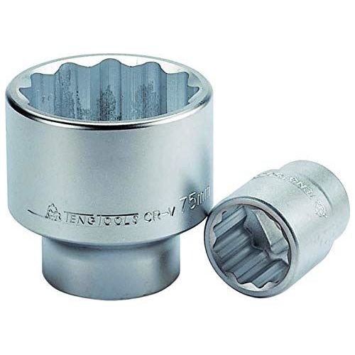 Teng Tools 1" Socket 12 pt Metric 75mm Teng Tools - Town Tools 